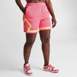 Nike Women's Jordan Heritage Diamond Shorts Sea Coral/Celestial Gold - DO5032 894 9 Nike Women's Jordan Heritage Diamond Shorts Sea Coral/Celestial Gold - DO5032 894 -Nike Store DO5032 894 M3