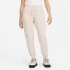 Women's Nike Sportswear Club Fleece Mid-Rise Slim Jogger Pants Pink Oxford/White - DQ5174 601 -Nike Store DQ5174 601 M1