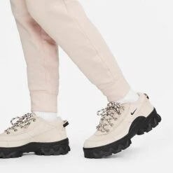 Women's Nike Sportswear Club Fleece Mid-Rise Slim Jogger Pants Pink Oxford/White - DQ5174 601 -Nike Store DQ5174 601 M5