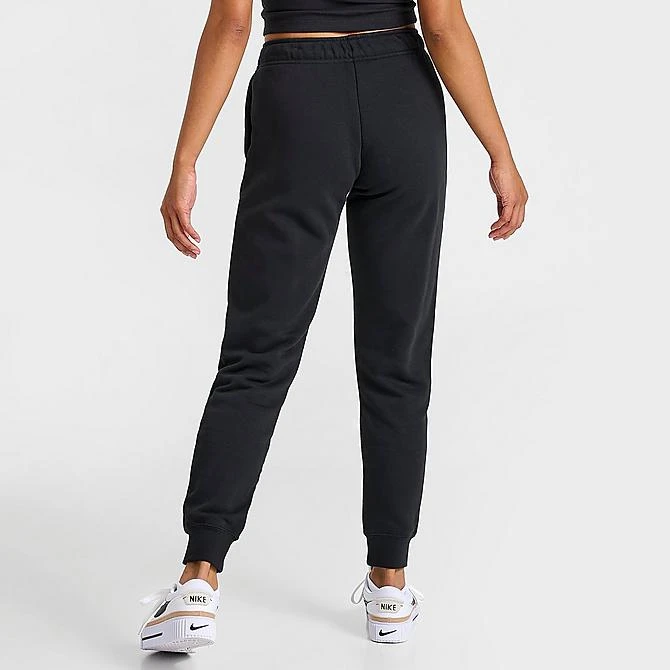 Women's Nike Sportswear Club Fleece Mid-Rise Jogger Pants Black/White - DQ5191 010 6 Women's Nike Sportswear Club Fleece Mid-Rise Jogger Pants Black/White - DQ5191 010 - Image 4