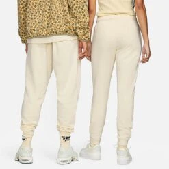 Women's Nike Sportswear Club Fleece Mid-Rise Jogger Pants Coconut Milk/Black - DQ5191 113 -Nike Store DQ5191 113 M2