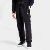 Women's Nike Sportswear Club Fleece Mid-Rise Oversized Cargo Sweatpants Black/White - DQ5196 010 -Nike Store DQ5196 010 M1