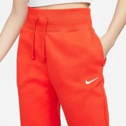 Women's Nike Sportswear Phoenix Fleece High-Waisted Jogger Sweatpants Picante Red/Sail - DQ5688 633 -Nike Store DQ5688 633 M4