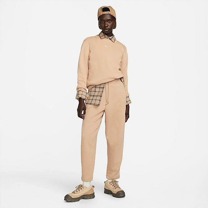 Women's Nike Sportswear Phoenix Fleece Crewneck Sweatshirt Hemp/Sail - DQ5751 200 5 Women's Nike Sportswear Phoenix Fleece Crewneck Sweatshirt Hemp/Sail - DQ5751 200 - Image 3