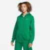 Women's Nike Sportswear Phoenix Fleece Oversized Full-Zip Hoodie Malachite/Sail - DQ5758 365 -Nike Store DQ5758 365 M1