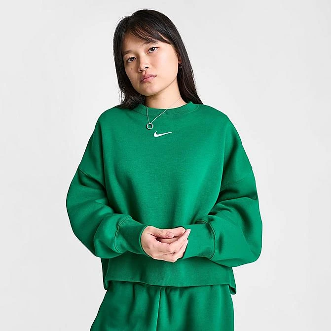 Women's Nike Sportswear Phoenix Fleece Oversized Crewneck Sweatshirt Malachite/Sail - DQ5761 365 3 Women's Nike Sportswear Phoenix Fleece Oversized Crewneck Sweatshirt Malachite/Sail - DQ5761 365