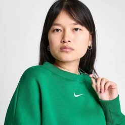 Women's Nike Sportswear Phoenix Fleece Oversized Crewneck Sweatshirt Malachite/Sail - DQ5761 365 11 Women's Nike Sportswear Phoenix Fleece Oversized Crewneck Sweatshirt Malachite/Sail - DQ5761 365 -Nike Store DQ5761 365 M5
