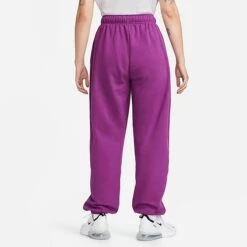 Women's Nike Sportswear Club Fleece Mid-Rise Oversized Sweatpants Viotech/White - DQ5800 503 -Nike Store DQ5800 503 M3