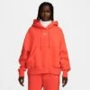 Women's Nike Sportswear Phoenix Fleece Oversized Pullover Hoodie Picante Red/Sail - DQ5858 633