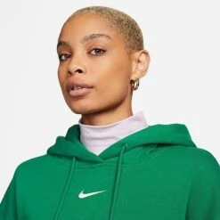 Women's Nike Sportswear Phoenix Fleece Oversized Pullover Hoodie Malachite/Sail - DQ5860 365 -Nike Store DQ5860 365 M4