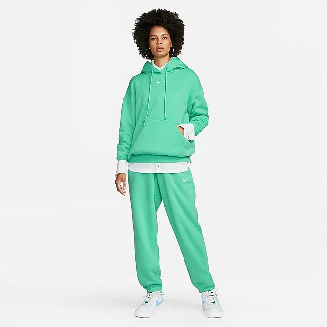 Women's Nike Sportswear Phoenix Fleece Oversized Pullover Hoodie Light Menta/Sail - DQ5860 369 5 Women's Nike Sportswear Phoenix Fleece Oversized Pullover Hoodie Light Menta/Sail - DQ5860 369 - Image 3