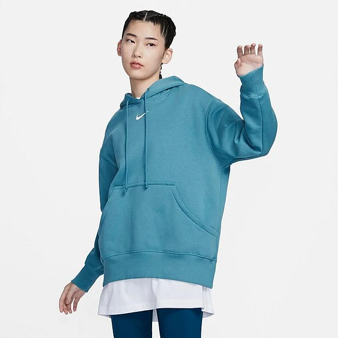 Women's Nike Sportswear Phoenix Fleece Oversized Pullover Hoodie Noise Aqua/Sail - DQ5860 440 3 Women's Nike Sportswear Phoenix Fleece Oversized Pullover Hoodie Noise Aqua/Sail - DQ5860 440