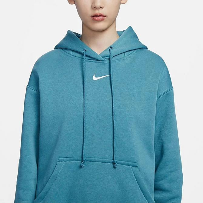 Women's Nike Sportswear Phoenix Fleece Oversized Pullover Hoodie Noise Aqua/Sail - DQ5860 440 6 Women's Nike Sportswear Phoenix Fleece Oversized Pullover Hoodie Noise Aqua/Sail - DQ5860 440 - Image 4