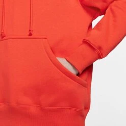 Women's Nike Sportswear Phoenix Fleece Oversized Pullover Hoodie Picante Red/Sail - DQ5860 633 -Nike Store DQ5860 633 M5