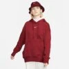 Women's Nike Sportswear Phoenix Fleece Oversized Pullover Hoodie Team Red/White - DQ5860 677 -Nike Store DQ5860 677 M1