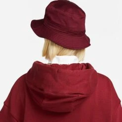 Women's Nike Sportswear Phoenix Fleece Oversized Pullover Hoodie Team Red/White - DQ5860 677 -Nike Store DQ5860 677 M5