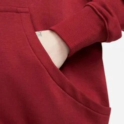 Women's Nike Sportswear Phoenix Fleece Oversized Pullover Hoodie Team Red/White - DQ5860 677 -Nike Store DQ5860 677 M6