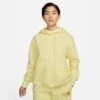 Women's Nike Sportswear Phoenix Fleece Oversized Pullover Hoodie Lemon Chiffon/Sail - DQ5860 706 -Nike Store DQ5860 706 M1