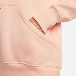 Women's Nike Sportswear Phoenix Fleece Oversized Pullover Hoodie Arctic Orange/Sail - DQ5860 800 -Nike Store DQ5860 800 M5