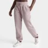 Women's Nike Sportswear Phoenix Fleece Oversized High-Waist Jogger Pants Diffused Taupe/Sail - DQ5887 272 -Nike Store DQ5887 272 M1