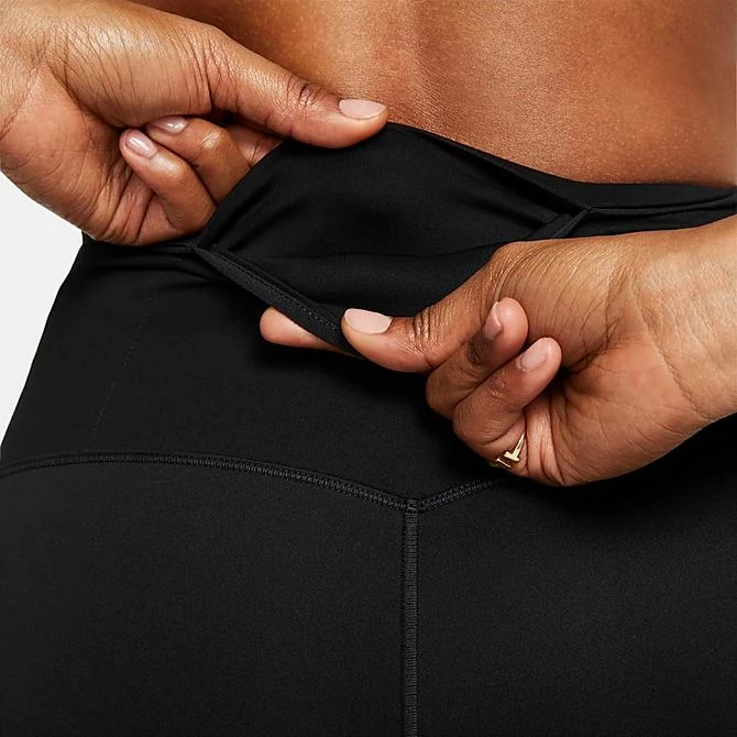 Women's Nike Go Firm-Support High-Waisted 8-Inch Bike Shorts Black/Black - DQ5923 010 8 Women's Nike Go Firm-Support High-Waisted 8-Inch Bike Shorts Black/Black - DQ5923 010 - Image 6