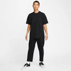 Men's Nike Sportswear Premium Essentials Pocket T-Shirt Black/Black - DQ9295 010 -Nike Store DQ9295 010 M3