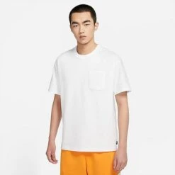 Men's Nike Sportswear Premium Essentials Pocket T-Shirt White/White - DQ9295 100