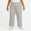 Women's Nike Sportswear Phoenix Fleece High-Waisted Wide-Leg Sweatpants (Plus Size) Dark Grey Heather/Sail - DV5213 063 -Nike Store DV5213 063 M1