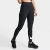 Women's Nike Sportswear Classics Essential Swoosh Leggings Black/Sail - DV7795 010 -Nike Store DV7795 010 M1