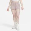 Women's Nike Sportswear Ribbed Jersey Shorts Diffused Taupe/White - DV7862 272 -Nike Store DV7862 272 M1