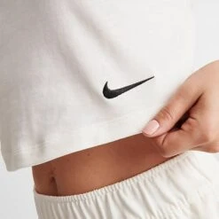 Women's Nike Sportswear Jersey Cami Tank Sail/Black - DV7952 133 -Nike Store DV7952 133 M6