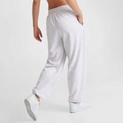Women's Nike Sportswear Circa 96 High-Waisted French Terry Jogger Pants Birch Heather - DV8088 051 -Nike Store DV8088 051 M4
