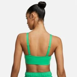 Women's Nike Dri-FIT Indy Plunge Cutout Bra Spring Green/Stadium Green - DV9837 363 -Nike Store DV9837 363 M3