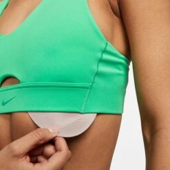 Women's Nike Dri-FIT Indy Plunge Cutout Bra Spring Green/Stadium Green - DV9837 363 -Nike Store DV9837 363 M6