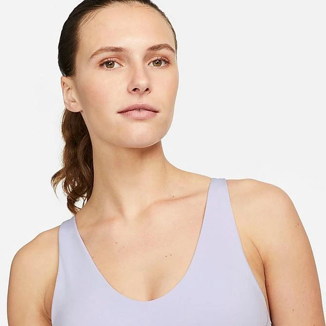 Women's Nike Dri-FIT Indy Plunge Cutout Bra Oxygen Purple/Indigo Haze - DV9837 536 6 Women's Nike Dri-FIT Indy Plunge Cutout Bra Oxygen Purple/Indigo Haze - DV9837 536 - Image 4
