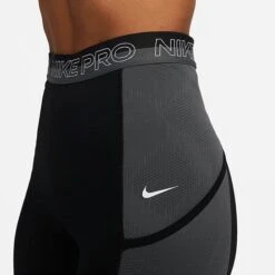 Women's Nike Pro Dri-FIT Training Tights Black/Iron Grey/White - DX0063 010 -Nike Store DX0063 010 M4