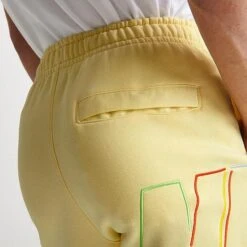 Nike Club Fleece+ Futura Logo Fleece Sweatpants Lemon Chiffon - DX0547 706 -Nike Store DX0547 706 M6