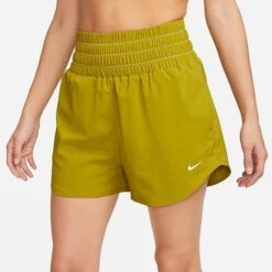 Women's Nike One Dri-FIT Ultra High-Waisted 3-Inch Brief-Lined Shorts Moss/Reflective Silver - DX6642 390 11 Women's Nike One Dri-FIT Ultra High-Waisted 3-Inch Brief-Lined Shorts Moss/Reflective Silver - DX6642 390 -Nike Store DX6642 390 M4