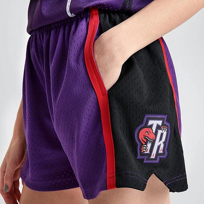 Women's Mitchell & Ness Toronto Raptors NBA Swingman Shorts Purple - EL18123X PPL 7 Women's Mitchell & Ness Toronto Raptors NBA Swingman Shorts Purple - EL18123X PPL - Image 5