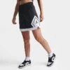 Nike Women's Jordan Sport Diamond Shorts Black/White/White/Black - FB4588 010 -Nike Store FB4588 010 M1