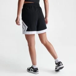 Nike Women's Jordan Sport Diamond Shorts Black/White/White/Black - FB4588 010 -Nike Store FB4588 010 M4