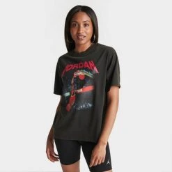 Nike Women's Jordan (Her)itage Shot T-Shirt Black - FB5137 010