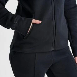 Women's Nike Sportswear Tech Fleece Windrunner Full-Zip Hoodie Black - FB8338 010 -Nike Store FB8338 010 M6
