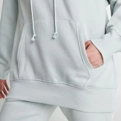 Women's Nike Sportswear Phoenix Fleece Oversized Pullover Hoodie Light Silver/Black - FD0892 034 -Nike Store FD0892 034 M6