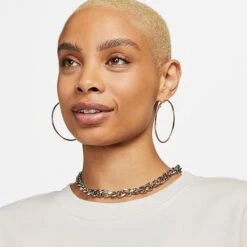 Women's Nike Sportswear Phoenix Fleece Oversized Crewneck Sweatshirt - FD4234 030 -Nike Store FD4234 030 M4