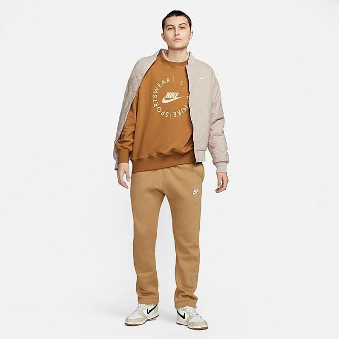 Women's Nike Sportswear Phoenix Fleece Oversized Crewneck Sweatshirt Ale Brown - FD4234 270 4 Women's Nike Sportswear Phoenix Fleece Oversized Crewneck Sweatshirt Ale Brown - FD4234 270 - Image 2