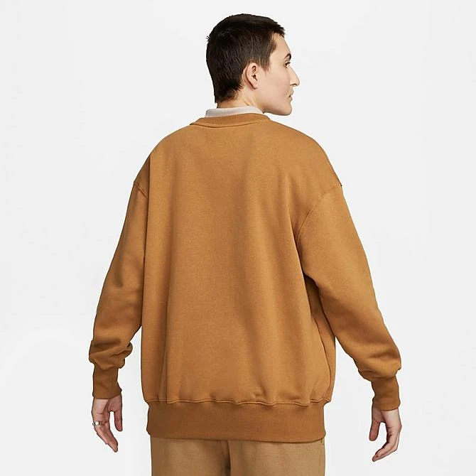 Women's Nike Sportswear Phoenix Fleece Oversized Crewneck Sweatshirt Ale Brown - FD4234 270 5 Women's Nike Sportswear Phoenix Fleece Oversized Crewneck Sweatshirt Ale Brown - FD4234 270 - Image 3