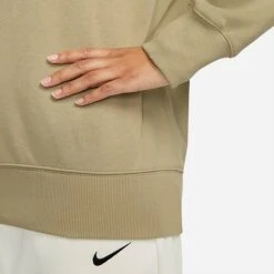 Women's Nike Sportswear Phoenix Fleece Oversized Crewneck Sweatshirt Neutral Olive - FD4234 276 -Nike Store FD4234 276 M6