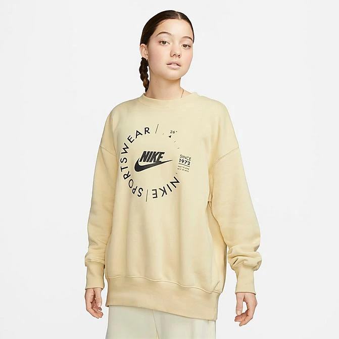 Women's Nike Sportswear Phoenix Fleece Oversized Crewneck Sweatshirt Team Gold - FD4234 783 3 Women's Nike Sportswear Phoenix Fleece Oversized Crewneck Sweatshirt Team Gold - FD4234 783