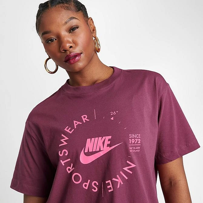 Women's Nike Sportswear Sports Utility T-Shirt Rosewood - FD4235 653 7 Women's Nike Sportswear Sports Utility T-Shirt Rosewood - FD4235 653 - Image 5